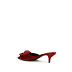 Marie Velvet and Satin Bow Slide Sandals