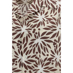 Cyclamen Print Oversized Cotton Bowling Shirt