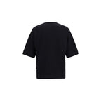 Curved Logo Double-Layer Cotton T-Shirt