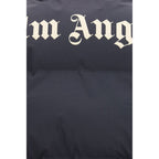 Classic Logo Track Full-Length Down Jacket in Black Polyamide