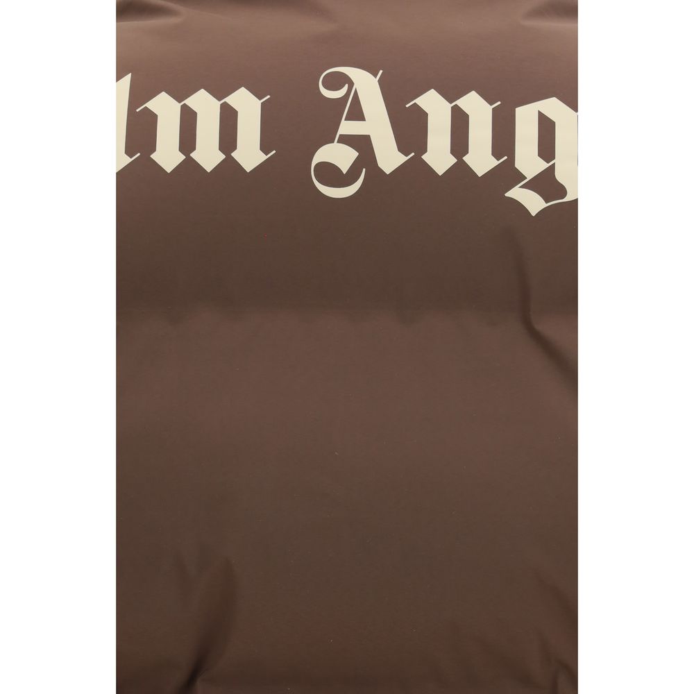 Brown Polyamide Full-Length Down Jacket