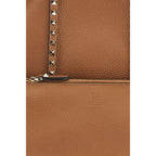 Garnet Calfskin Rockstud Tote