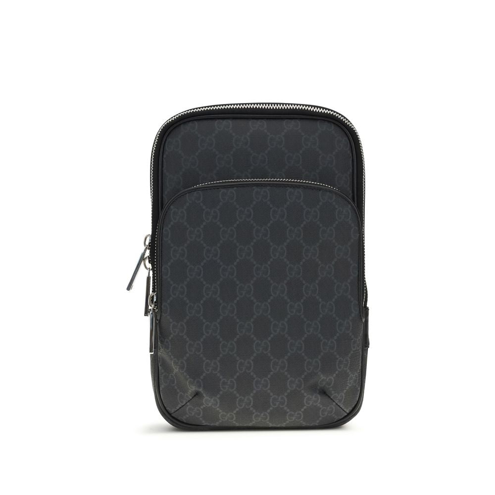 GG Supreme Polyurethane Shoulder Bag
