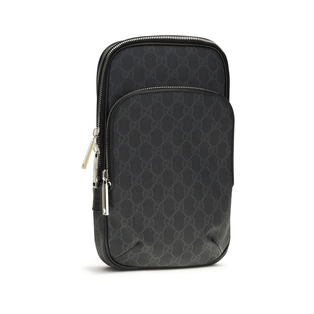 GG Supreme Polyurethane Shoulder Bag