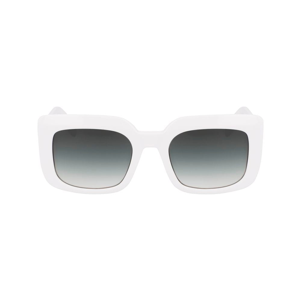 51mm Lo753S-109 White Acetate Sunglasses