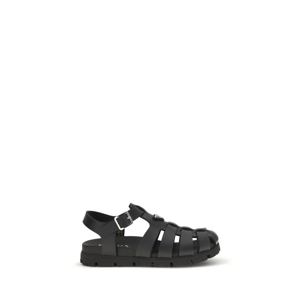 Calf Leather Cage Sandals