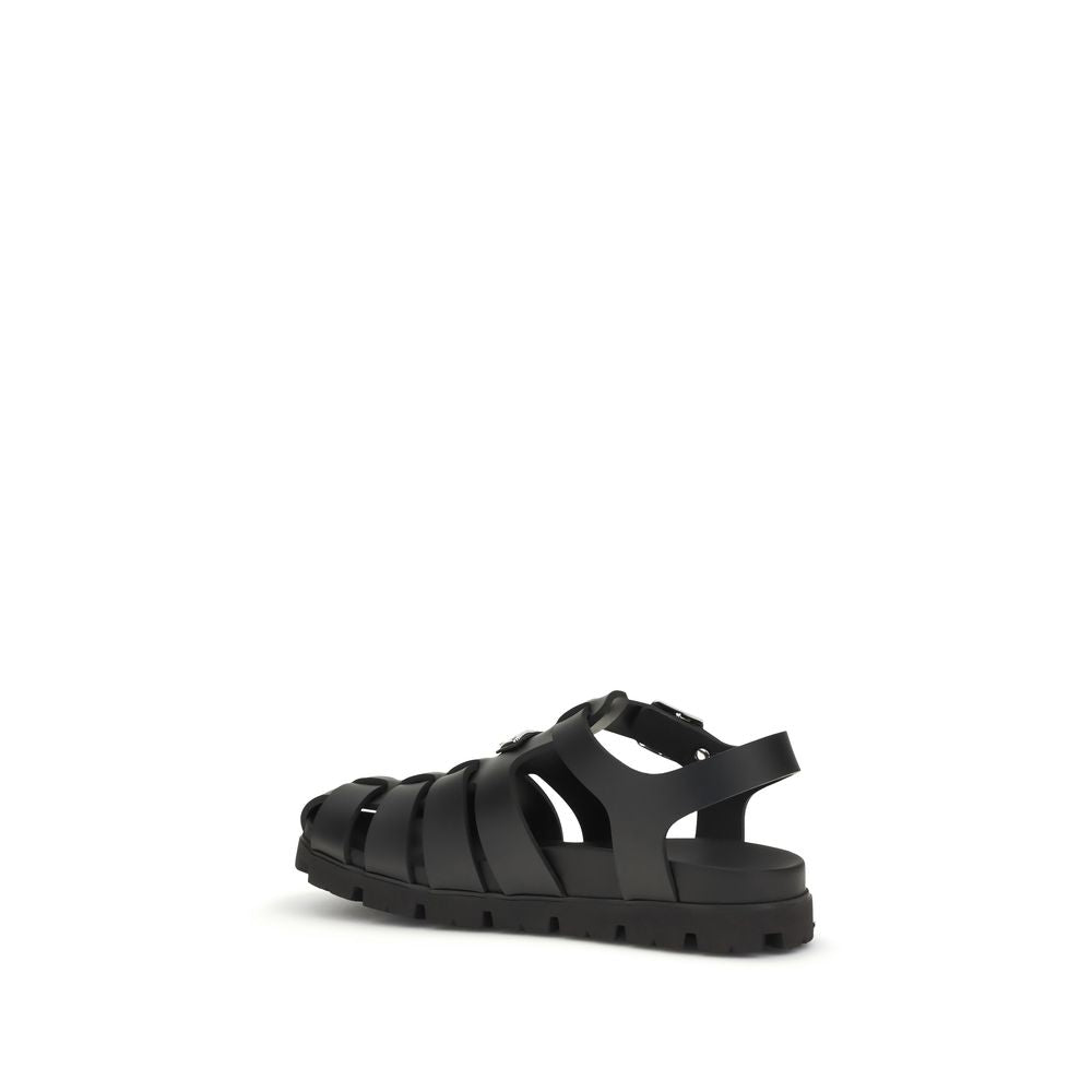 Calf Leather Cage Sandals