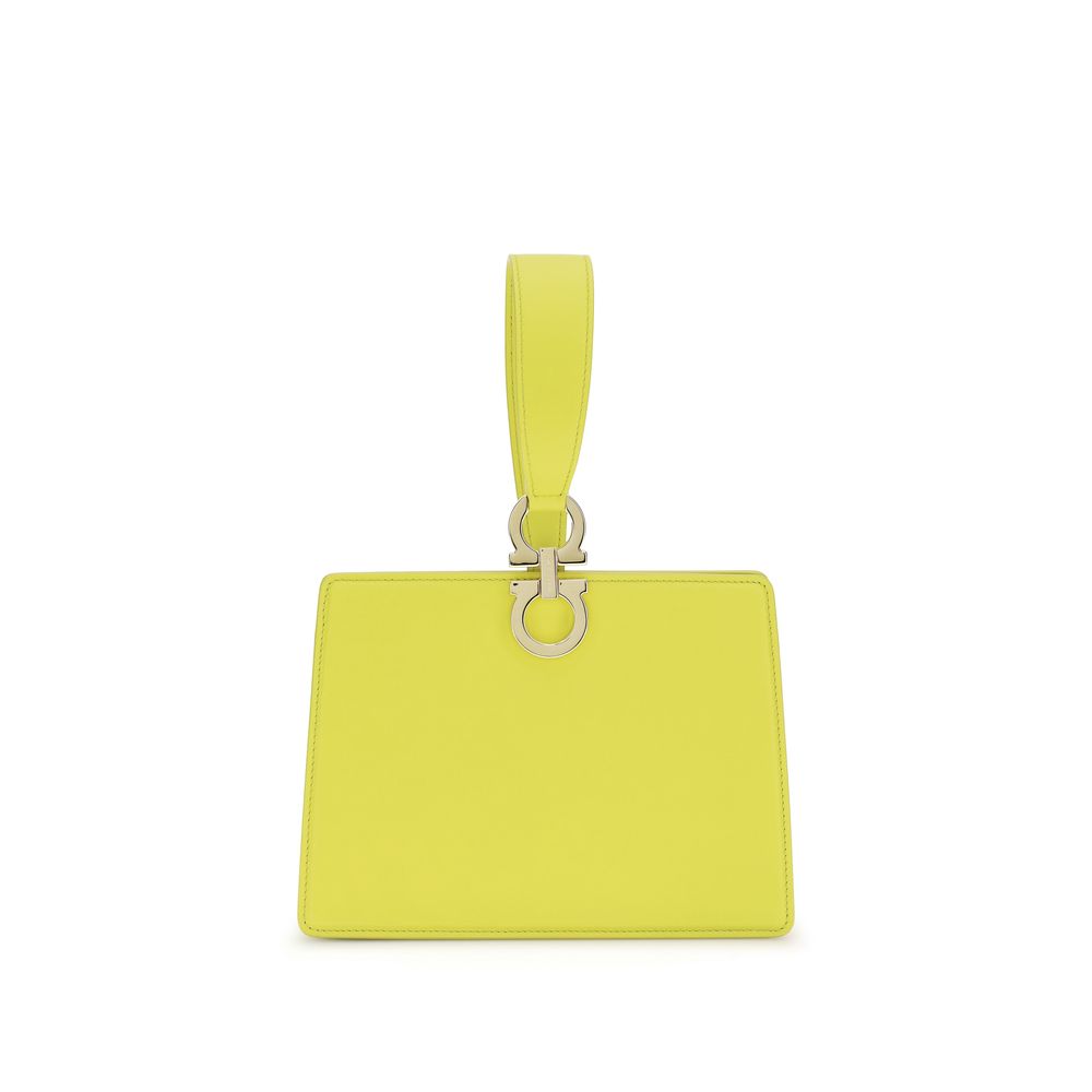 Mini Gancini Calf Leather Clutch