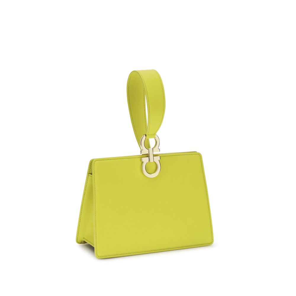 Mini Gancini Calf Leather Clutch