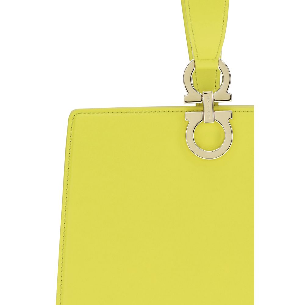 Mini Gancini Calf Leather Clutch