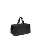 Soft Garnet Calfskin Lui Travel Duffle Bag