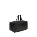Soft Garnet Calfskin Lui Travel Duffle Bag