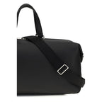 Soft Garnet Calfskin Lui Travel Duffle Bag