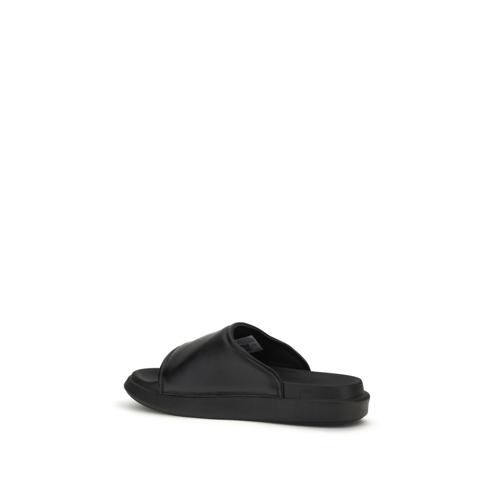 Leather Slide Sandals