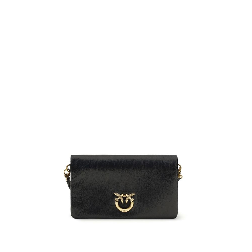 Mini Love Click Soft Horizontal Shoulder Bag in Black Calfskin
