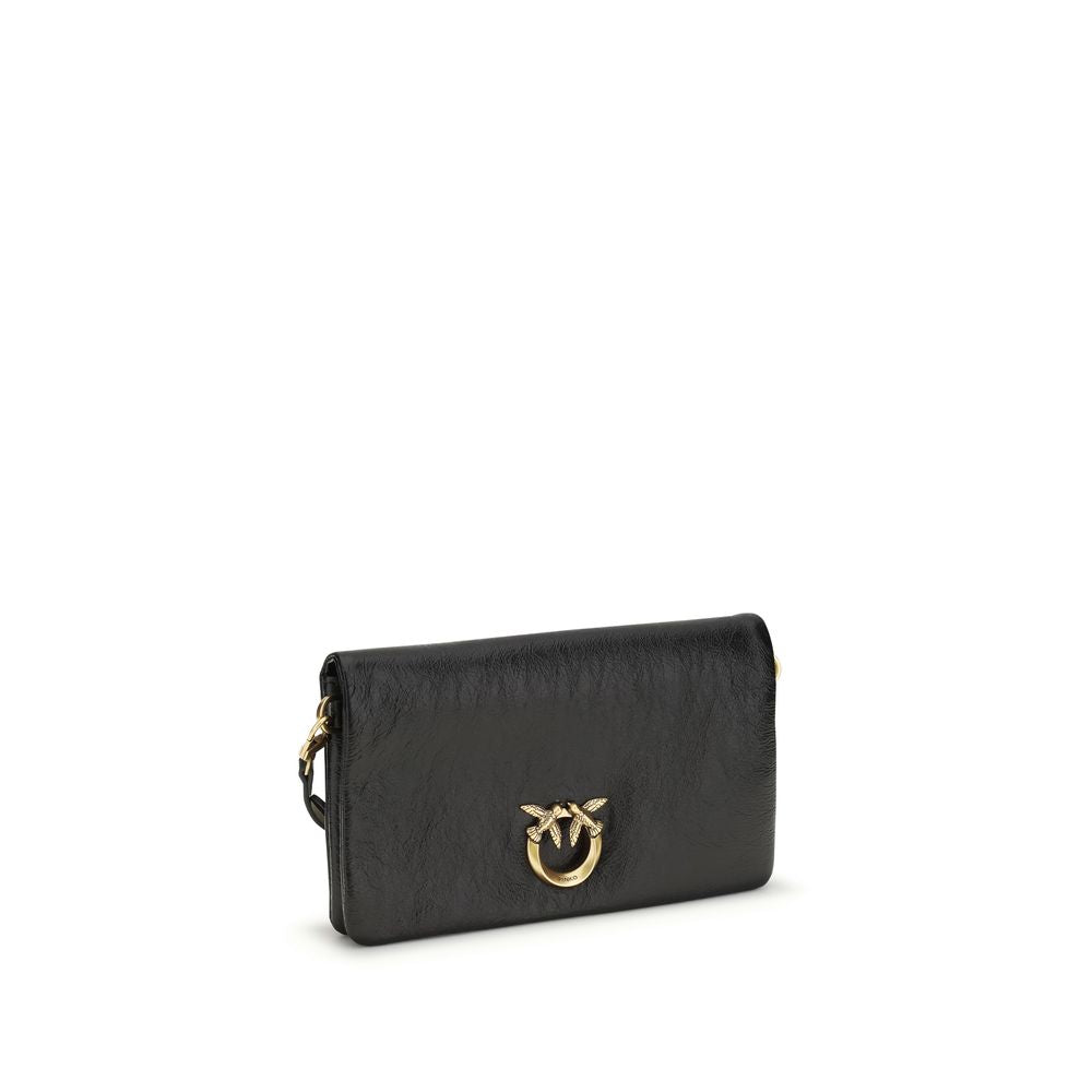 Mini Love Click Soft Horizontal Shoulder Bag in Black Calfskin