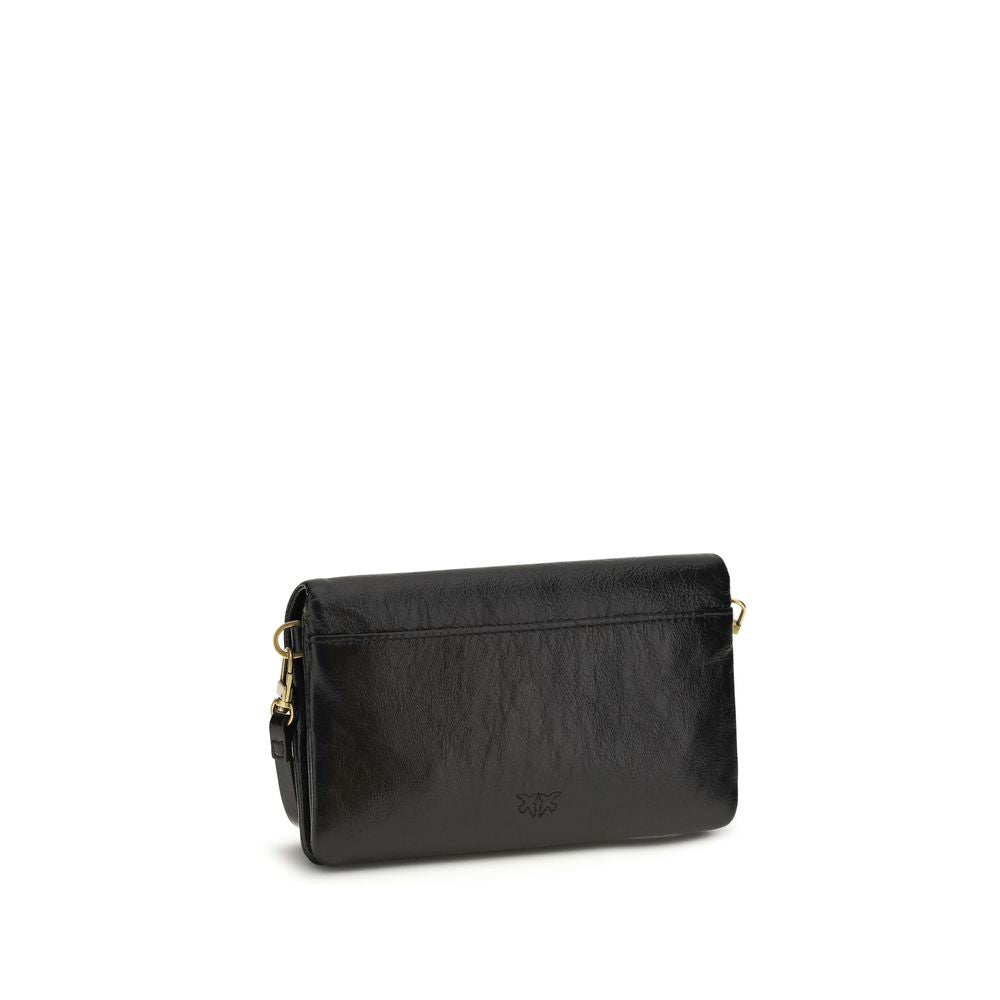 Mini Love Click Soft Horizontal Shoulder Bag in Black Calfskin