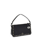 Small Calfskin Rockstud Shoulder Bag