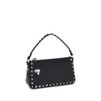 Small Calfskin Rockstud Shoulder Bag