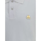 White Cotton Everett Gold Polo Shirt