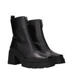 Eugenie 80 Black Leather Ankle Boots