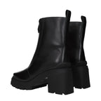 Eugenie 80 Black Leather Ankle Boots