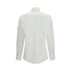 White Cotton Midi Shirt