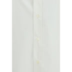 White Cotton Midi Shirt
