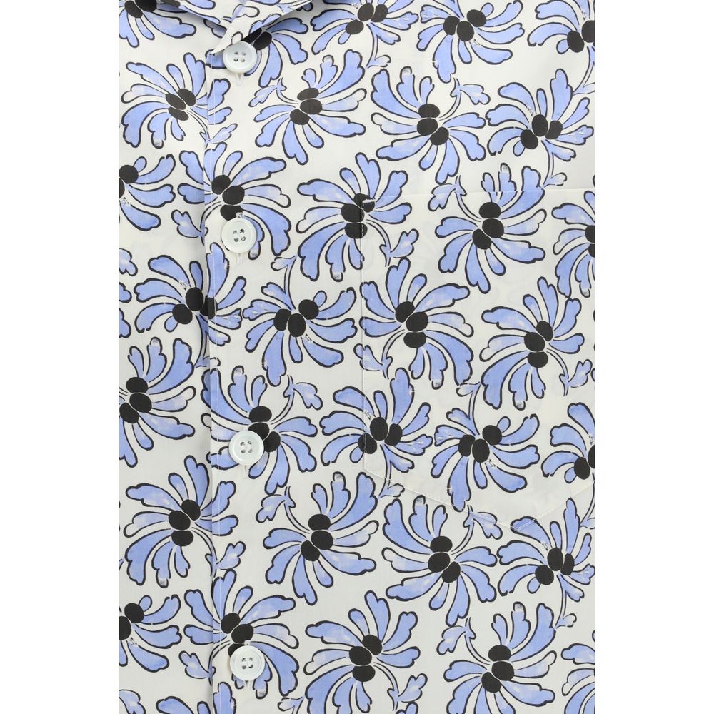 Multicolor Floral Cotton Silk Shirt