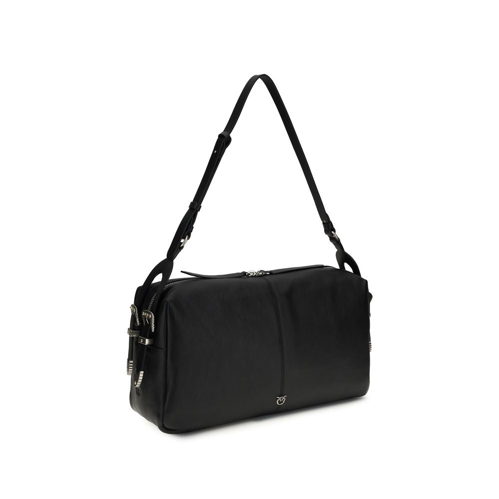 Large Keeper Biker Leather Shoulder Bag