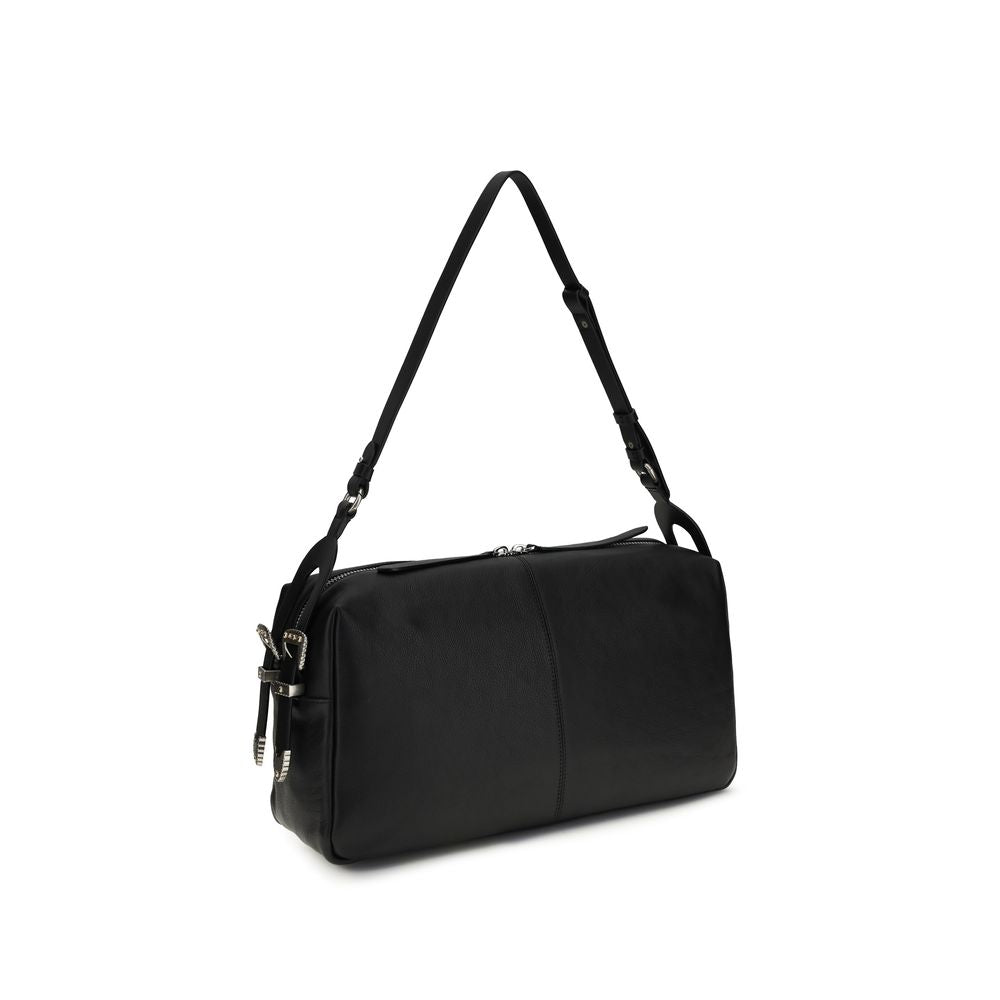 Large Keeper Biker Leather Shoulder Bag