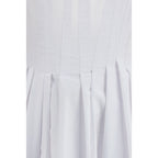 White Cotton Giro Dress