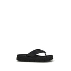 Smooth Leather Slide Sandals