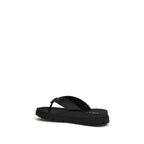 Smooth Leather Slide Sandals