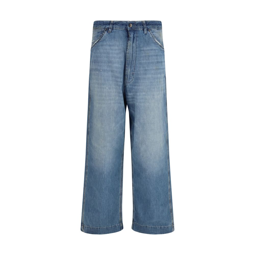 Cotton Oversize Wide Leg Jeans