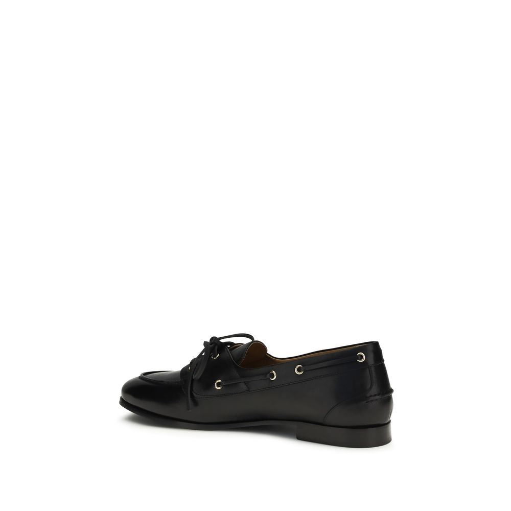 Plume Buffalo Leather Loafers