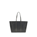 Garnet Calfskin Rockstud Tote