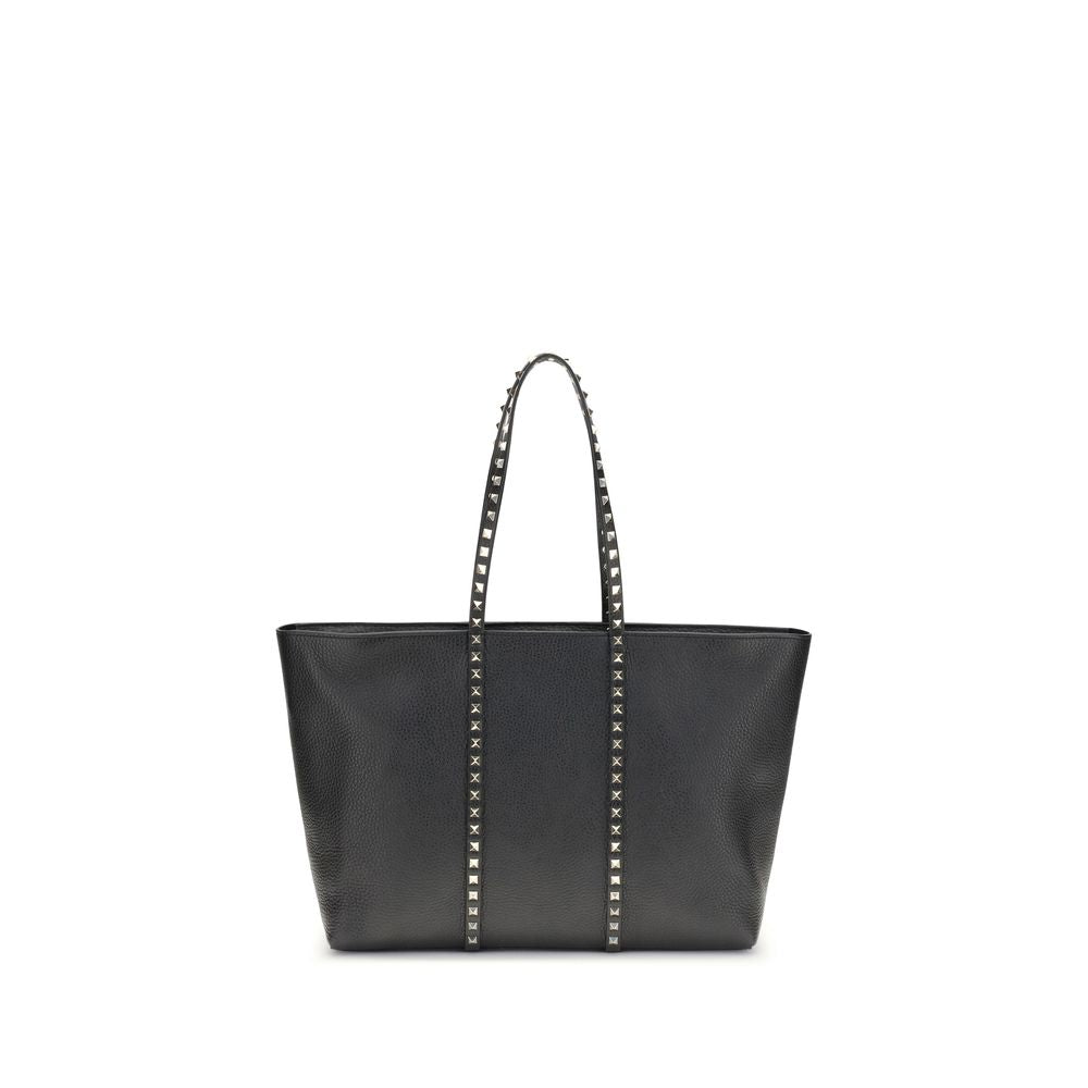 Garnet Calfskin Rockstud Tote