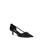 Bow-Detail Calfskin Kitten Heel Pumps
