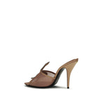 Crystal-Embellished Coeur Vipère Kid Leather Stiletto Sandals