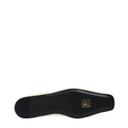 Beige Leather Ballet Flats