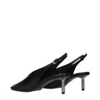 Black Leather Pumps