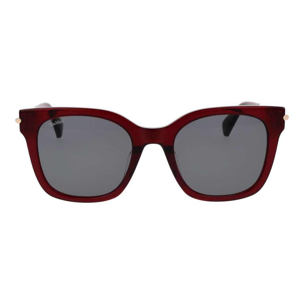 Burgundy Acetate Butterfly Sunglasses