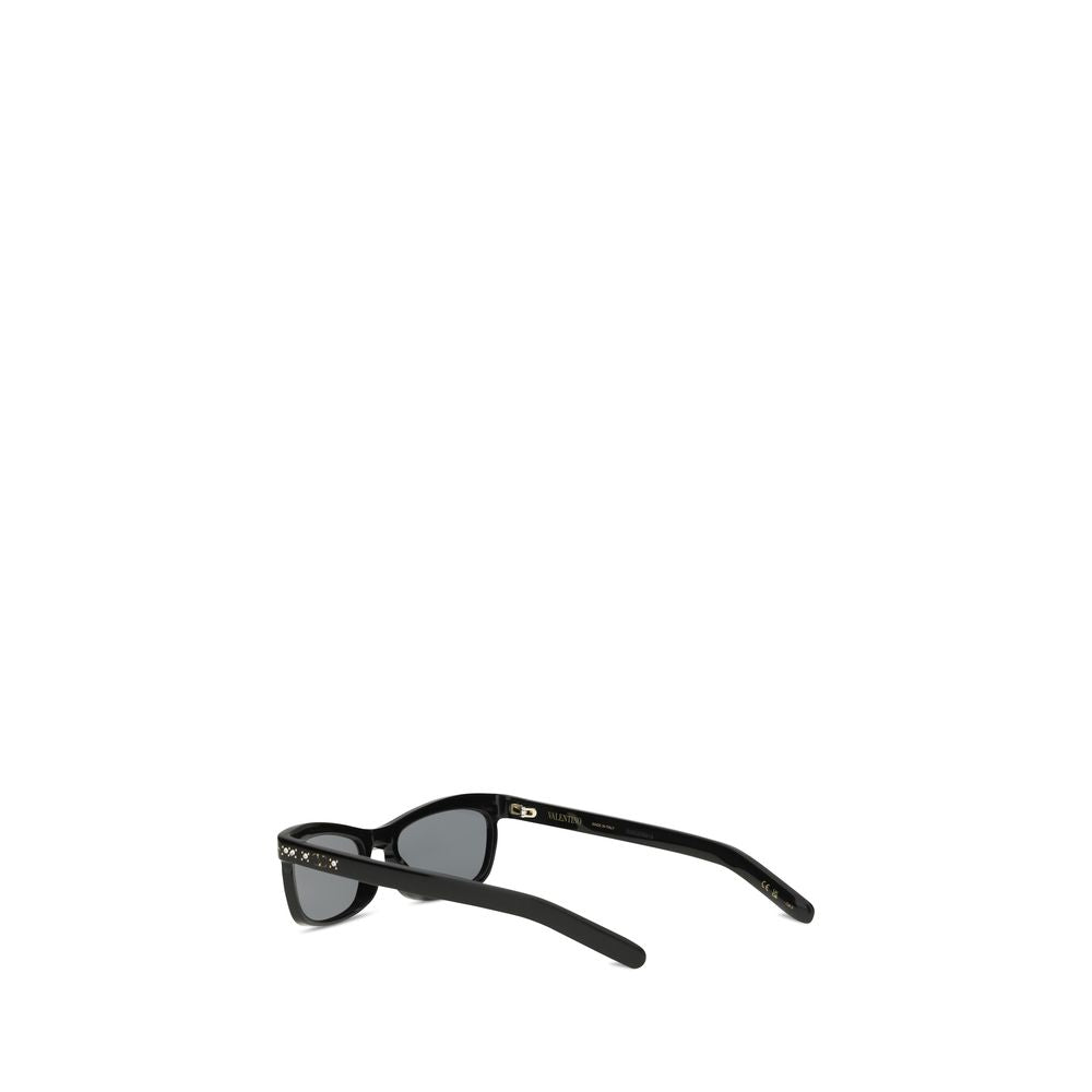 Rectangular Acetate Sunglasses with Crystal and Enamel Details