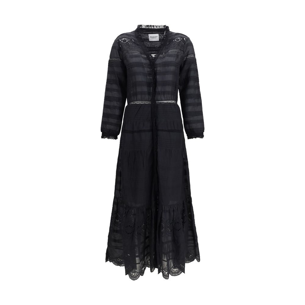 Black Cotton Daniva Dress
