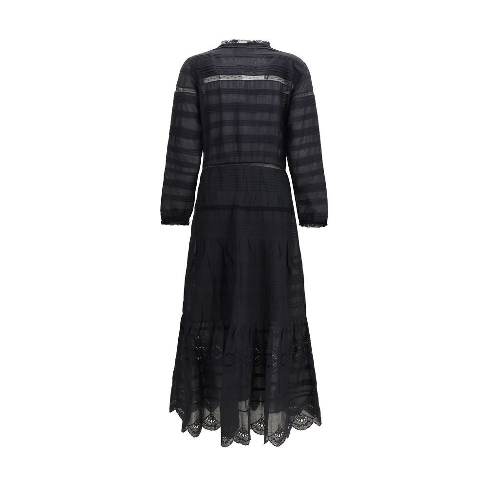 Black Cotton Daniva Dress