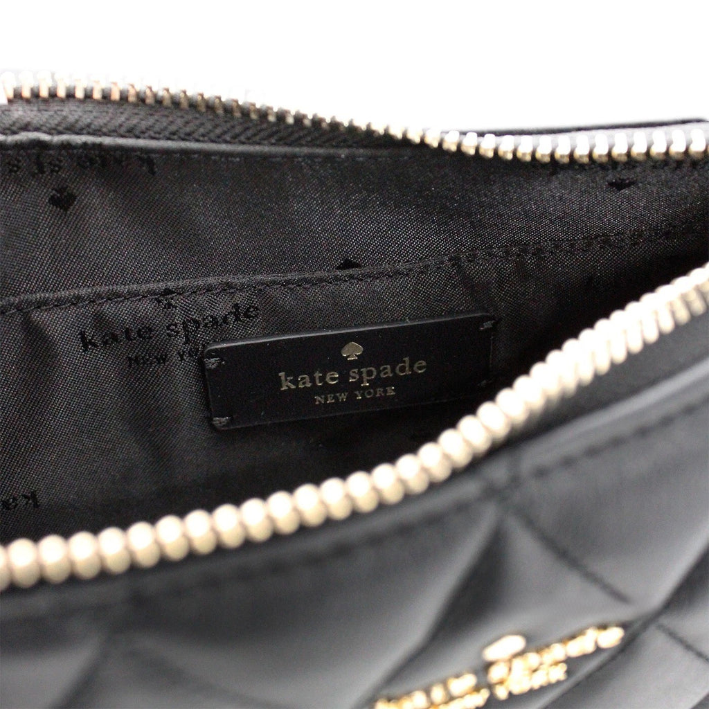 Carey Small Black Quilted Leather Crossbody Bag
