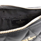 Carey Small Black Quilted Leather Crossbody Bag