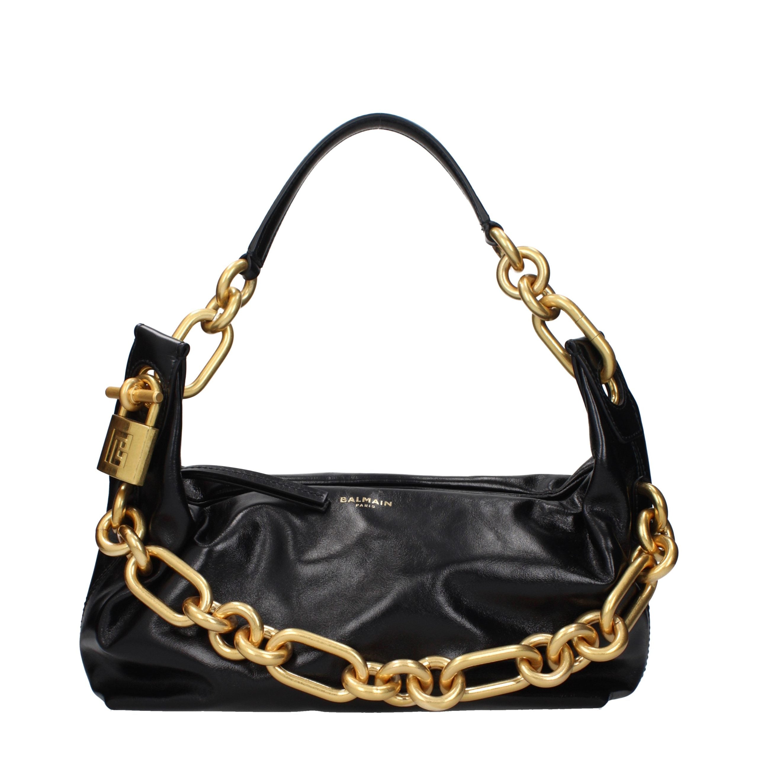 Balmain Medium Sync Padlock Chain Shoulder Bag