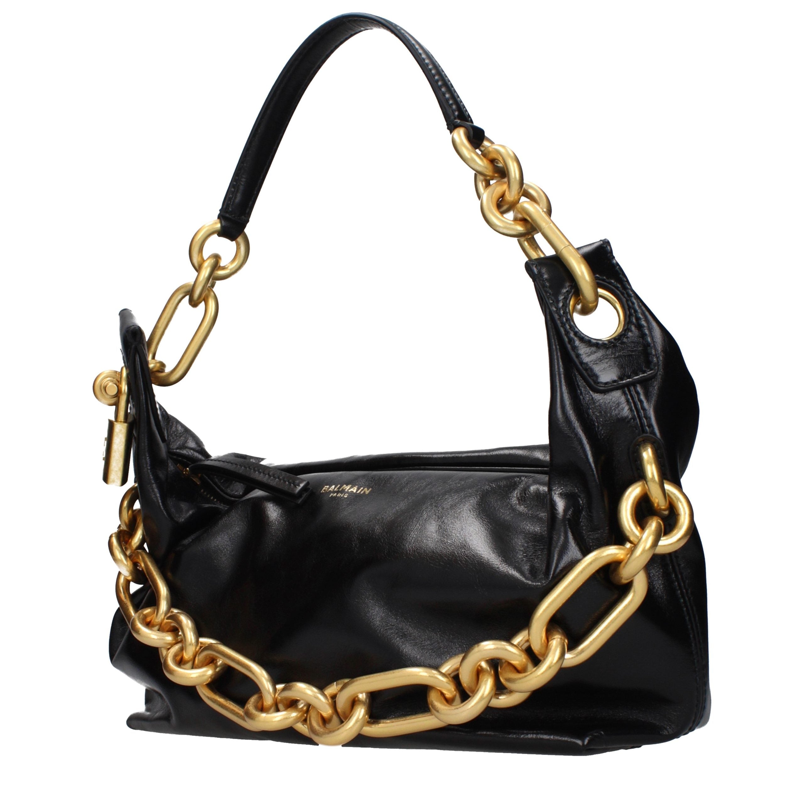 Balmain Medium Sync Padlock Chain Shoulder Bag